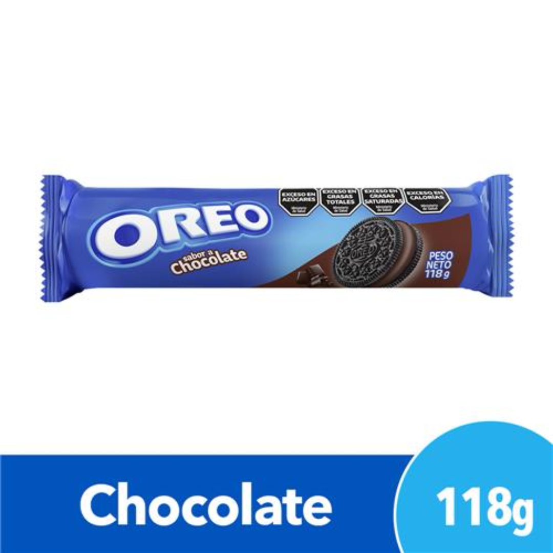 Galletitas OREO Rellenas Con Crema De Chocolate 118gr
