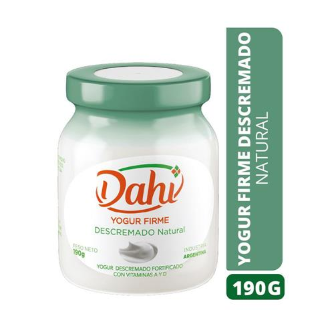 Yogur Descremado Firme Natural DAHI 190gr