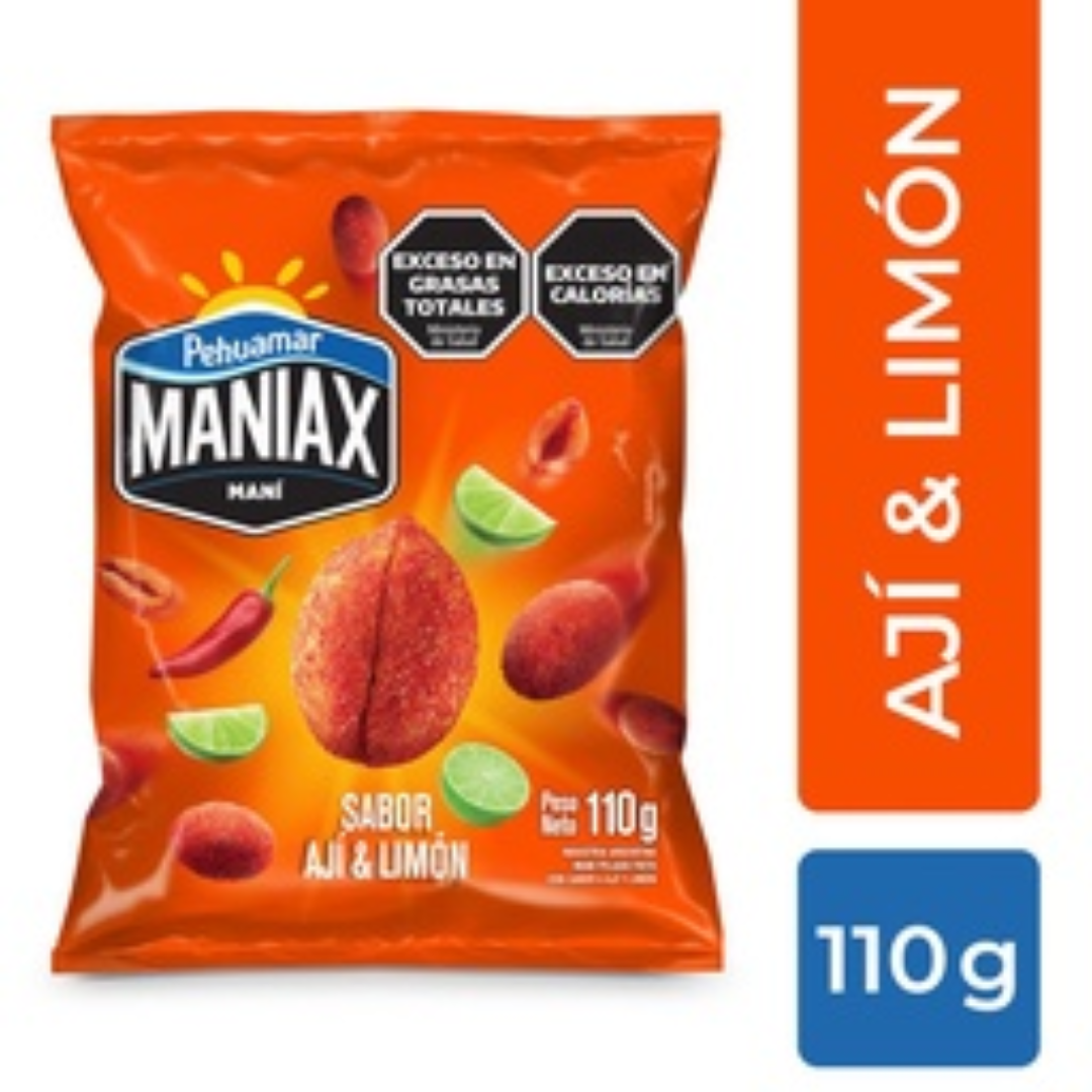 Maní Frito De Aji Y Limón Maniax 110gr
