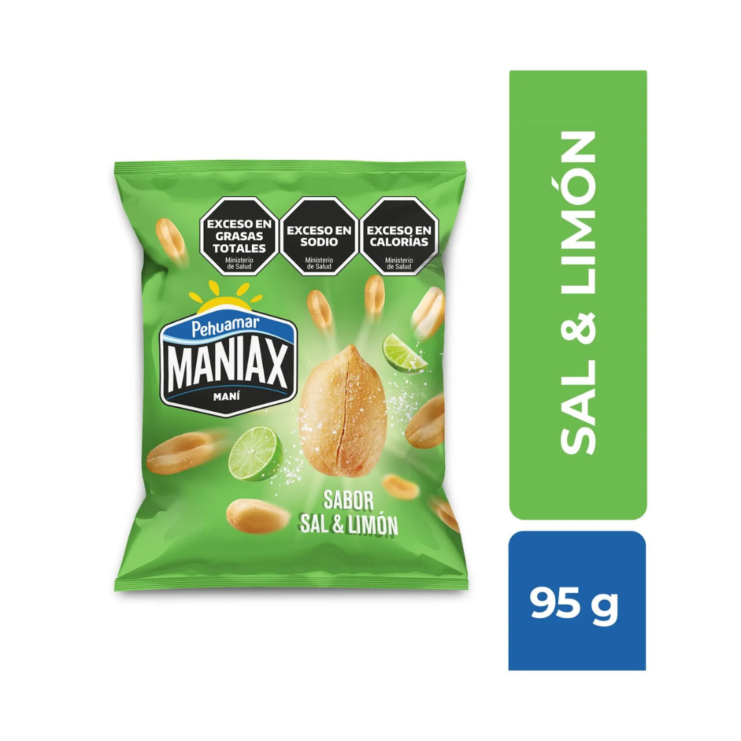 Maní Frito De Sal y Limón Maniax 95gr