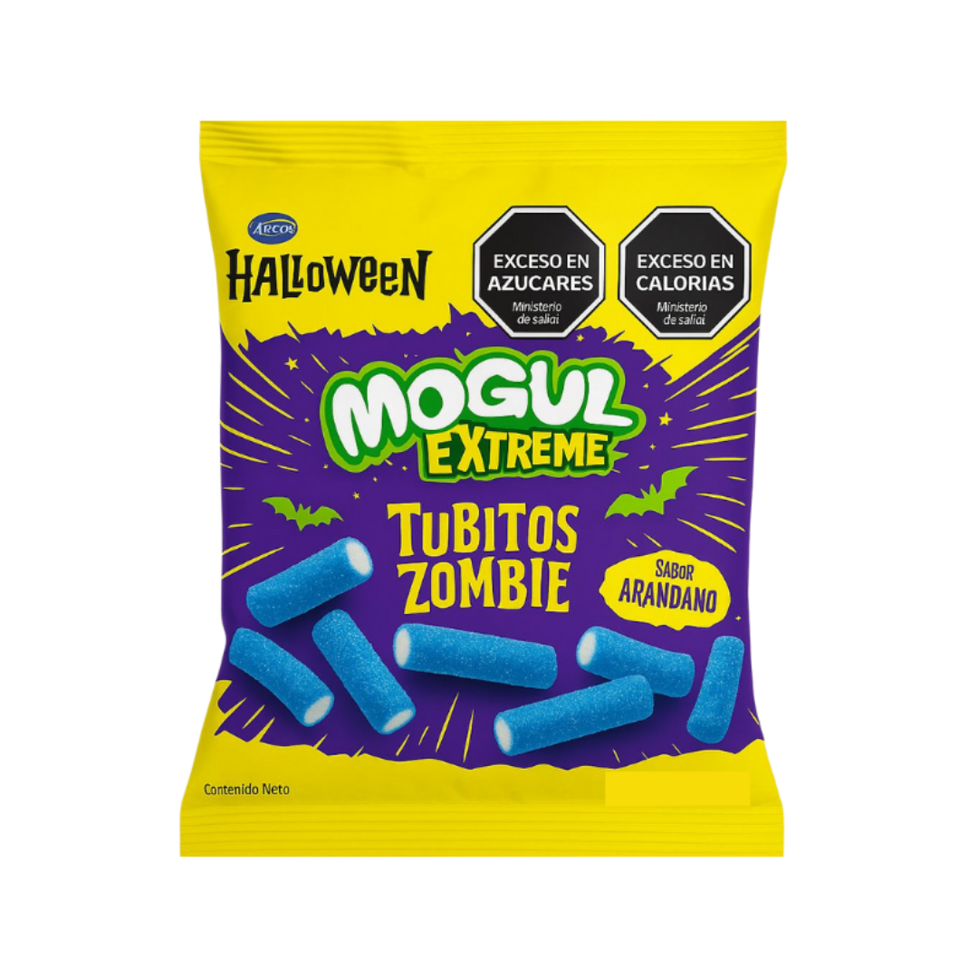 Gomitas Tubitos Zombie Arándano Mogul 100gr