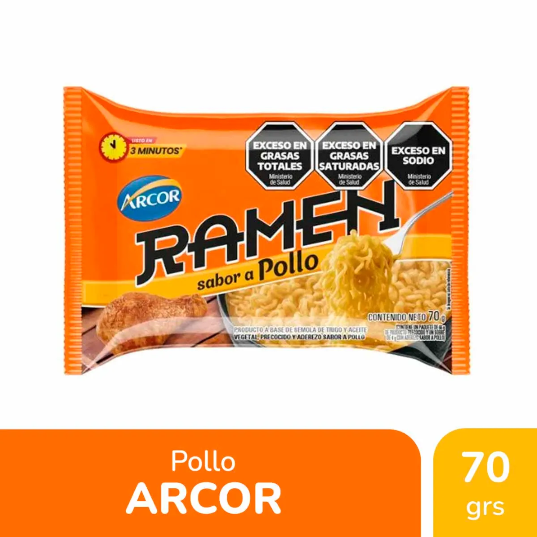 Ramen Arcor Sabor Pollo 70gr