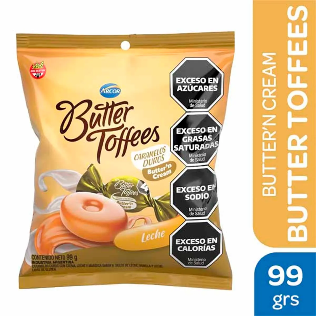Caramelos Butter Toffees Cream Leche 99gr