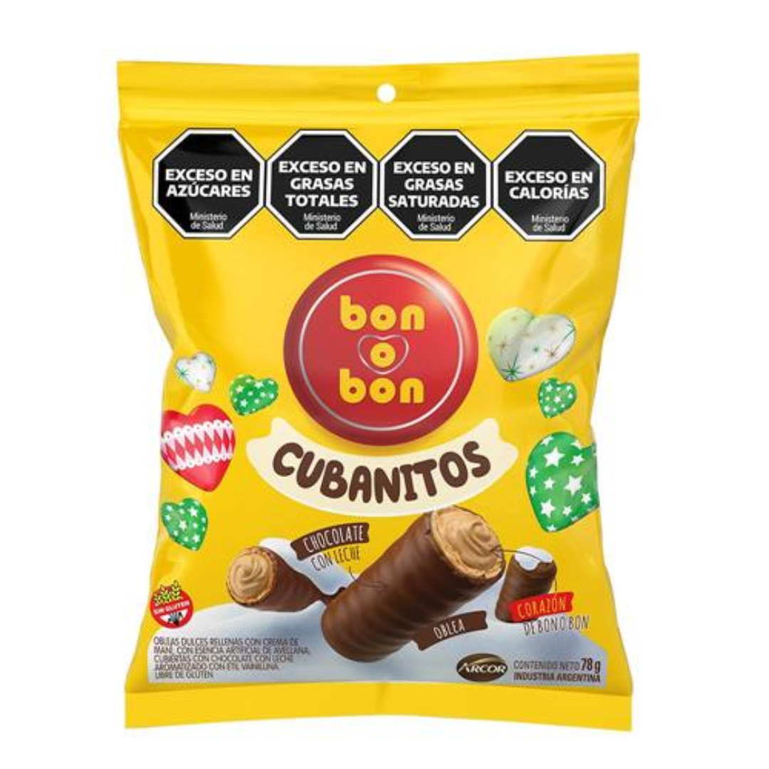 Cubanitos Crema De Maní Bon O Bon 78gr