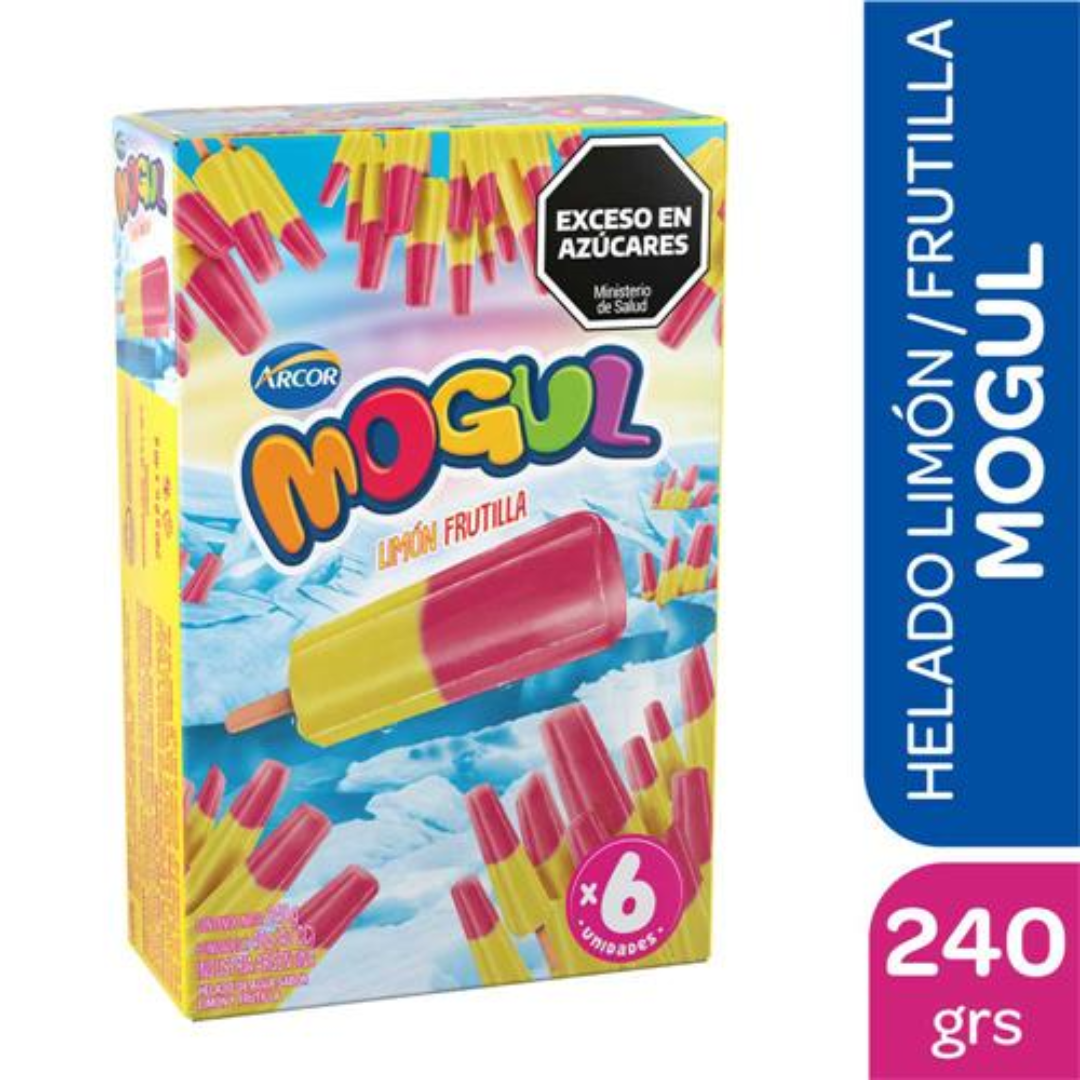 Palito Helado Limón Frutilla 6 Mogul 240gr