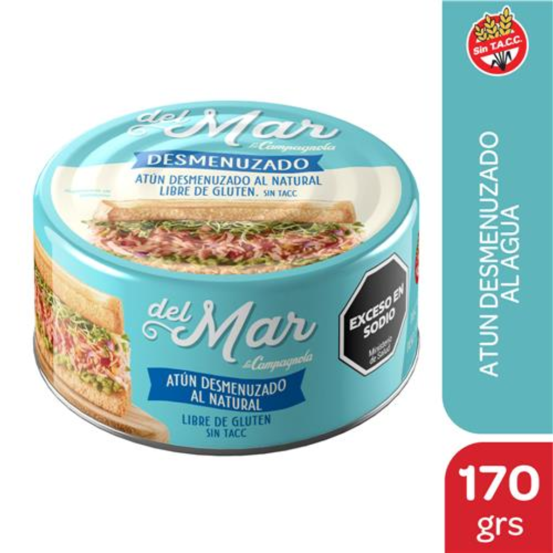 Atun Desmenuzado Al Natural La Campagnola 170gr
