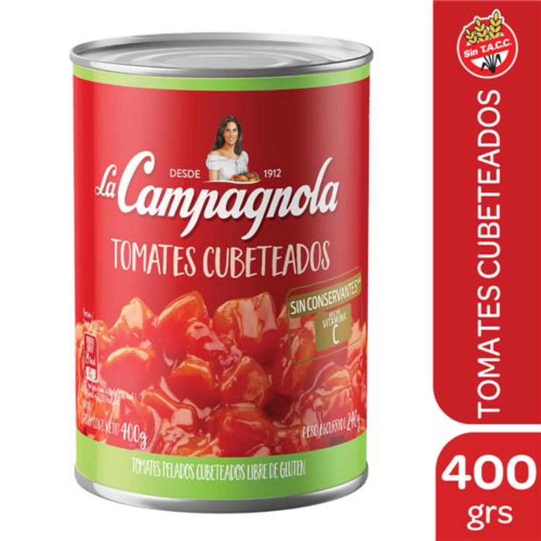 Tomate Cubeteado LA CAMPAGNOLA  400gr