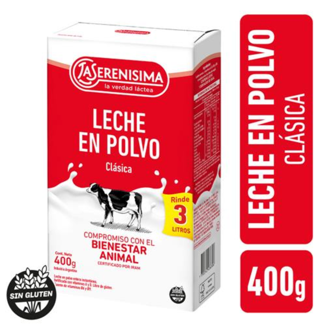 Leche En Polvo Entera La Serenisima Est 400gr