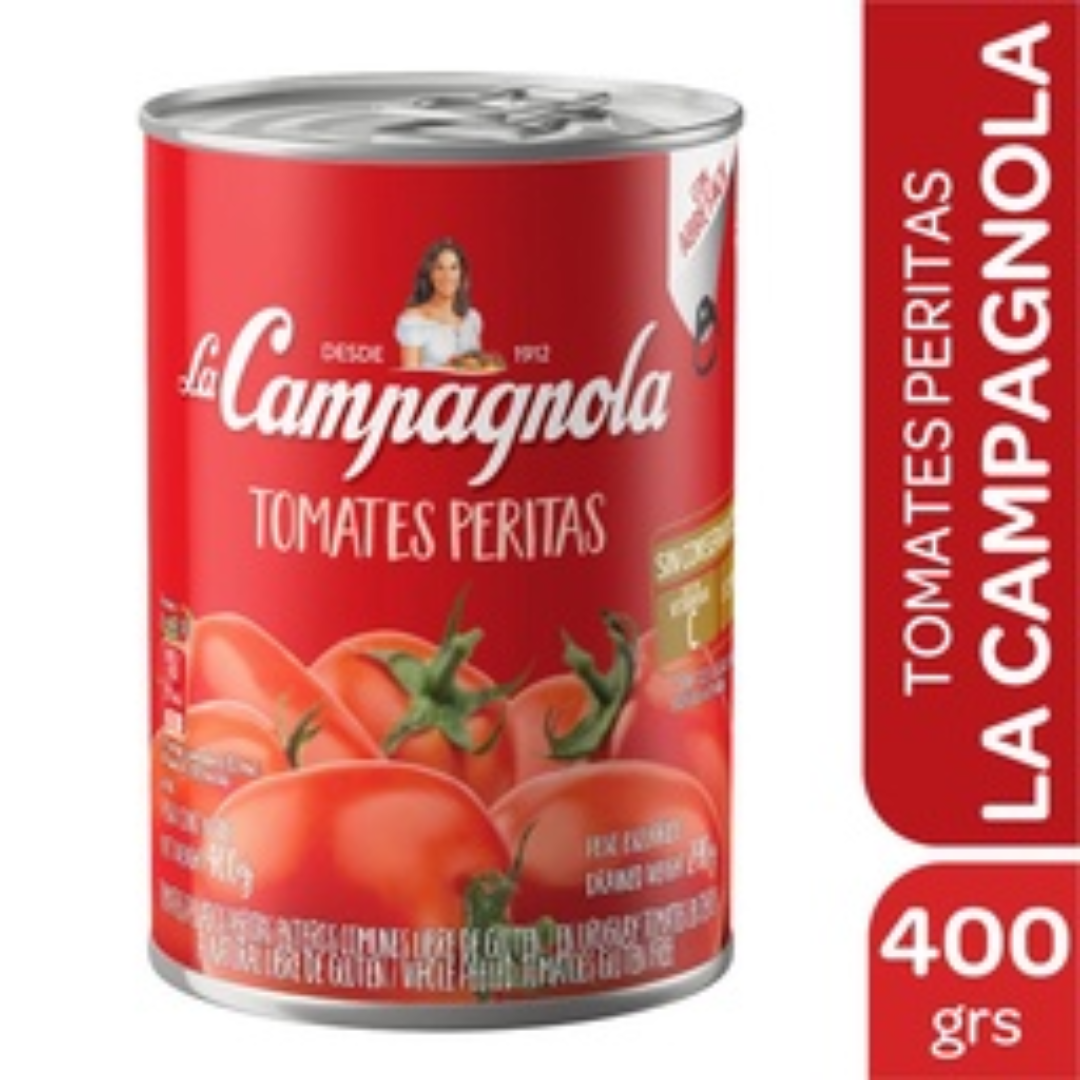 Tomate Pelado Perita La Campagnola 400gr