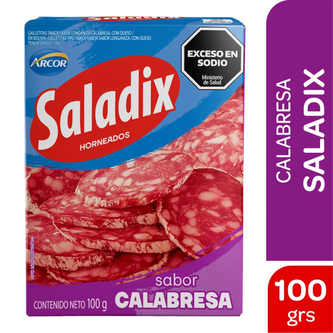 Galletitas Saladix Snacks Calabresa 100gr