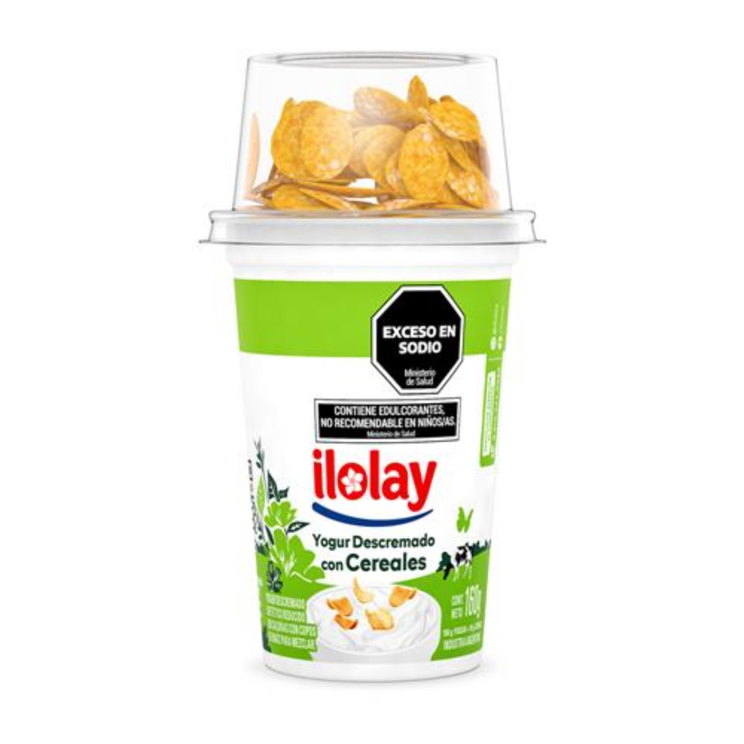 Yogur Entero Con Cereal Sabor Frutas Kids Ilolay 160gr