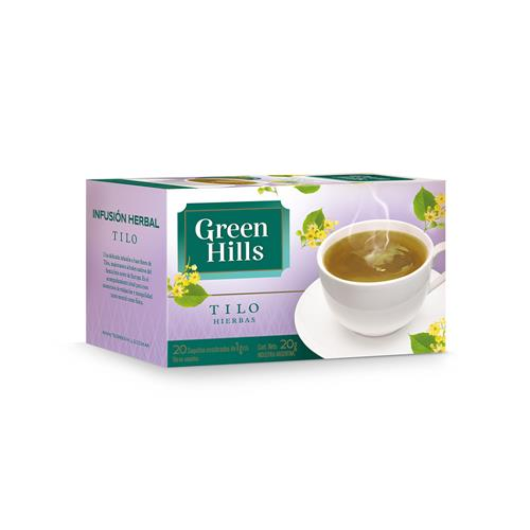 Te De Tilo 20 Saquitos GREEN HILLS Caja 20gr