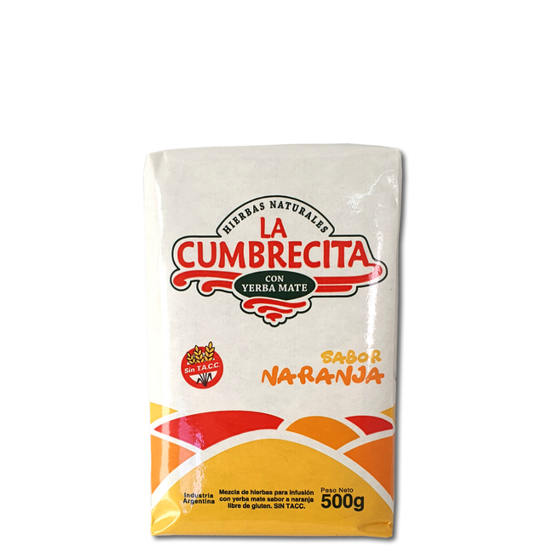 La Cumbrecita Yerba Mate Sabor Naranja 500gr