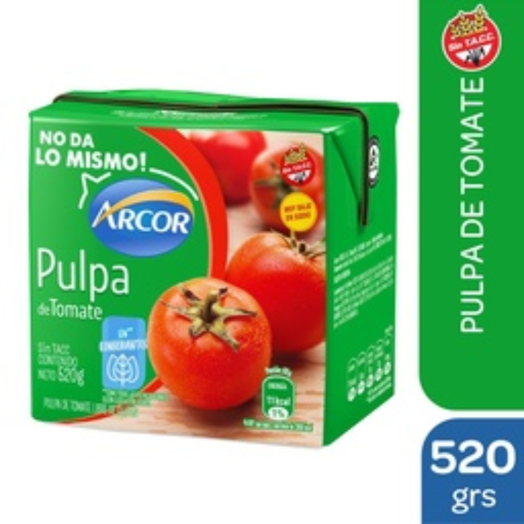 Pulpa De Tomate Suave Arcor 520gr