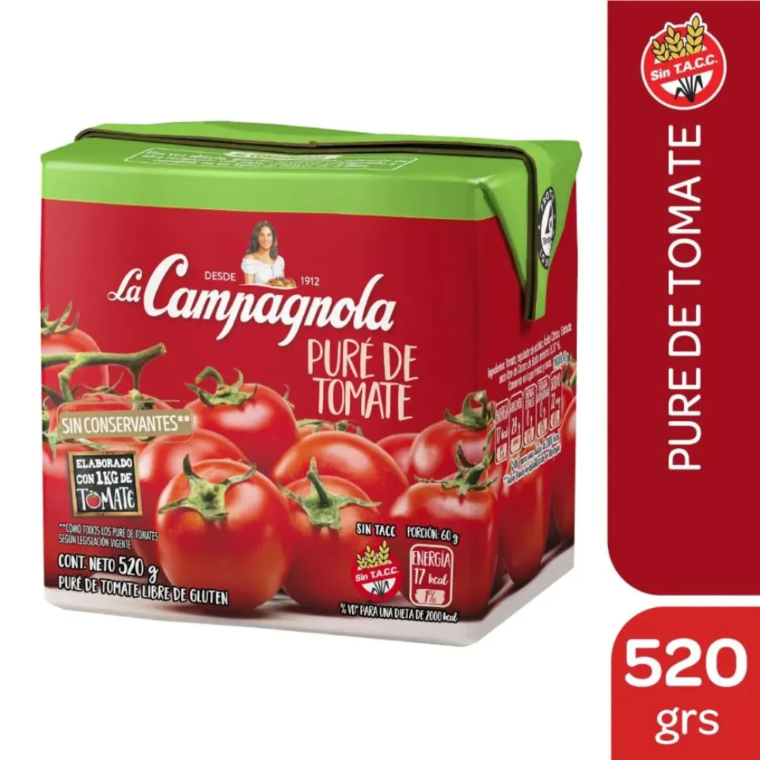 Puré de Tomate La Campagnola 520gr