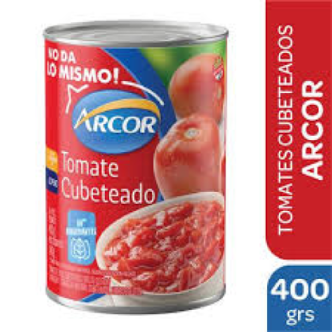 Tomate Cubeteado ARCOR Pelado 400gr