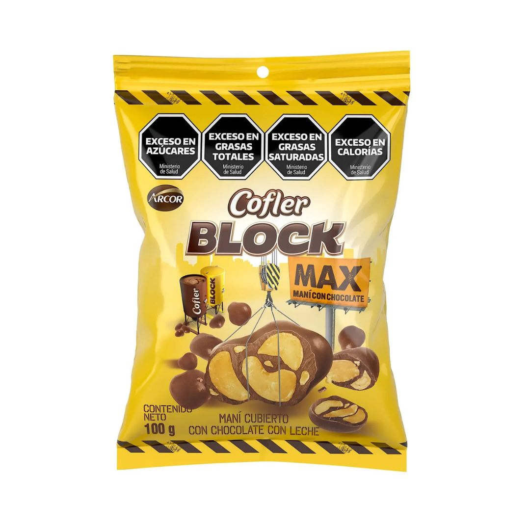 Chocolate Con Maní Mini Block Cofler 100gr
