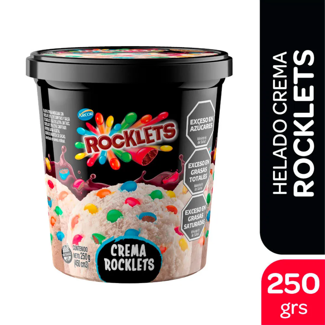Helado Crema Rocklets 250gr