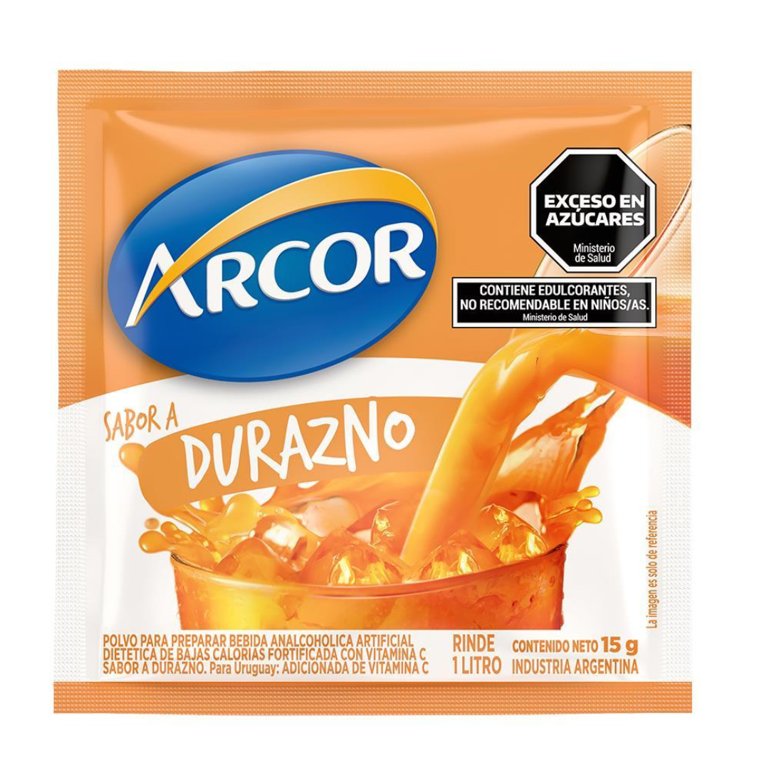 Jugo En Polvo Durazno Arcor 15gr