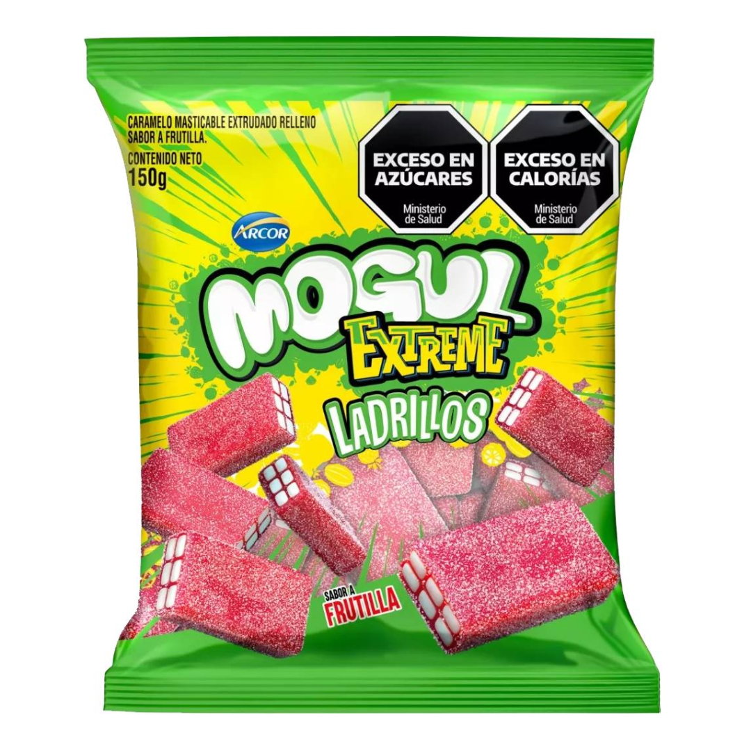 Mogul Extreme Ladrillos Gomitas Ácidas Sabor a Frutilla 150gr