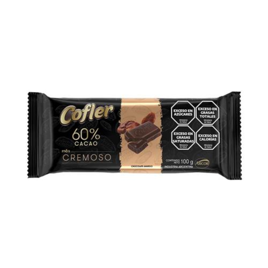 Chocolate 60% Cacao Cremoso Cofler 100gr