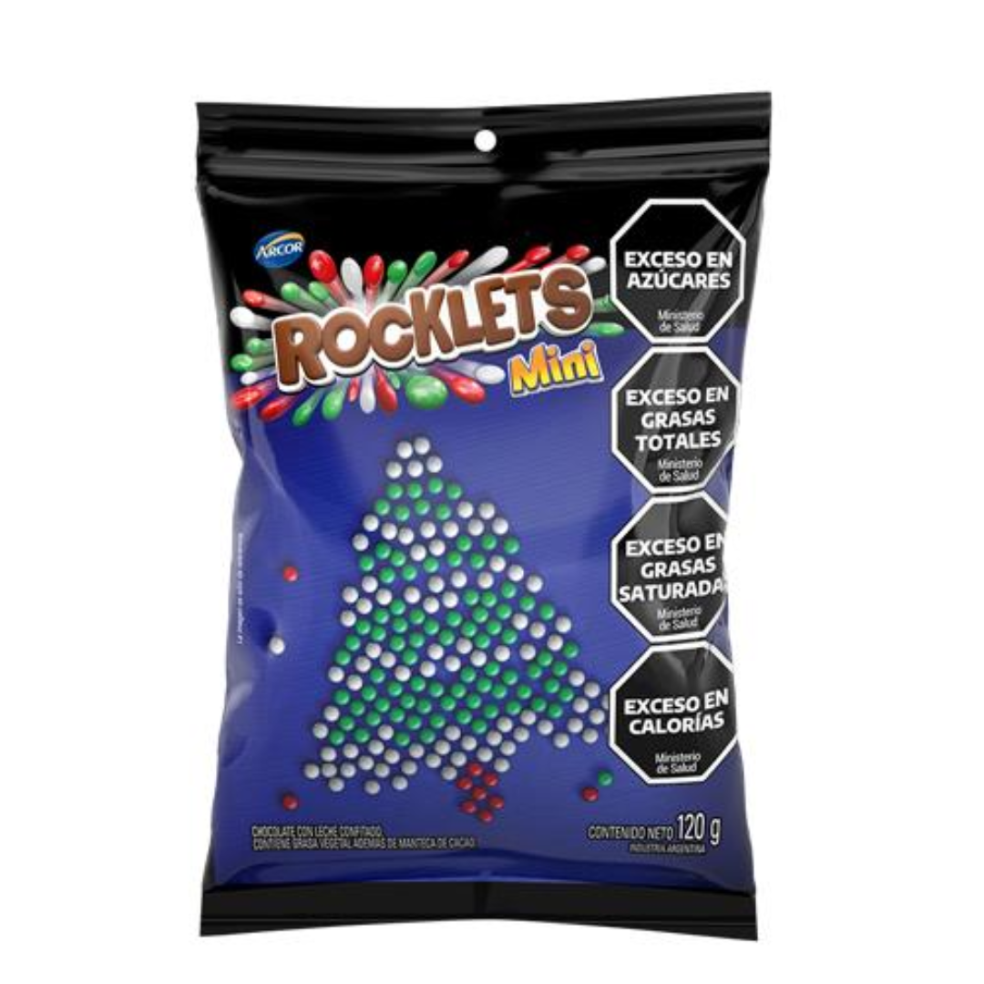 Confites ROCKLETS Mini Navidad 120gr