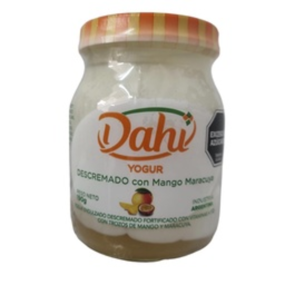 Yogur Descremado Con Mango Maracuyá Dahi 190gr