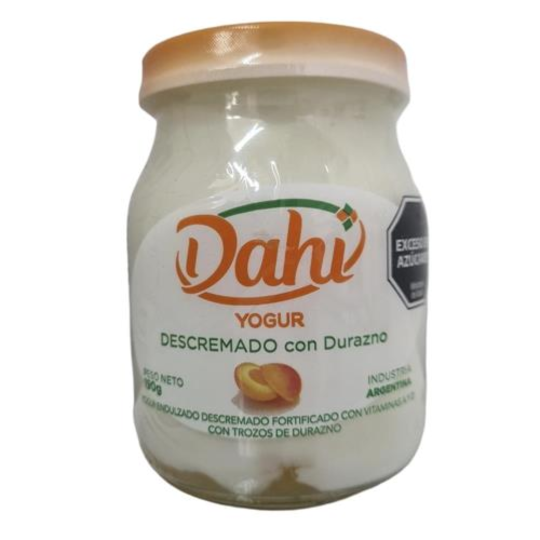 Yogur Descremado Con Durazno Dahi 190gr