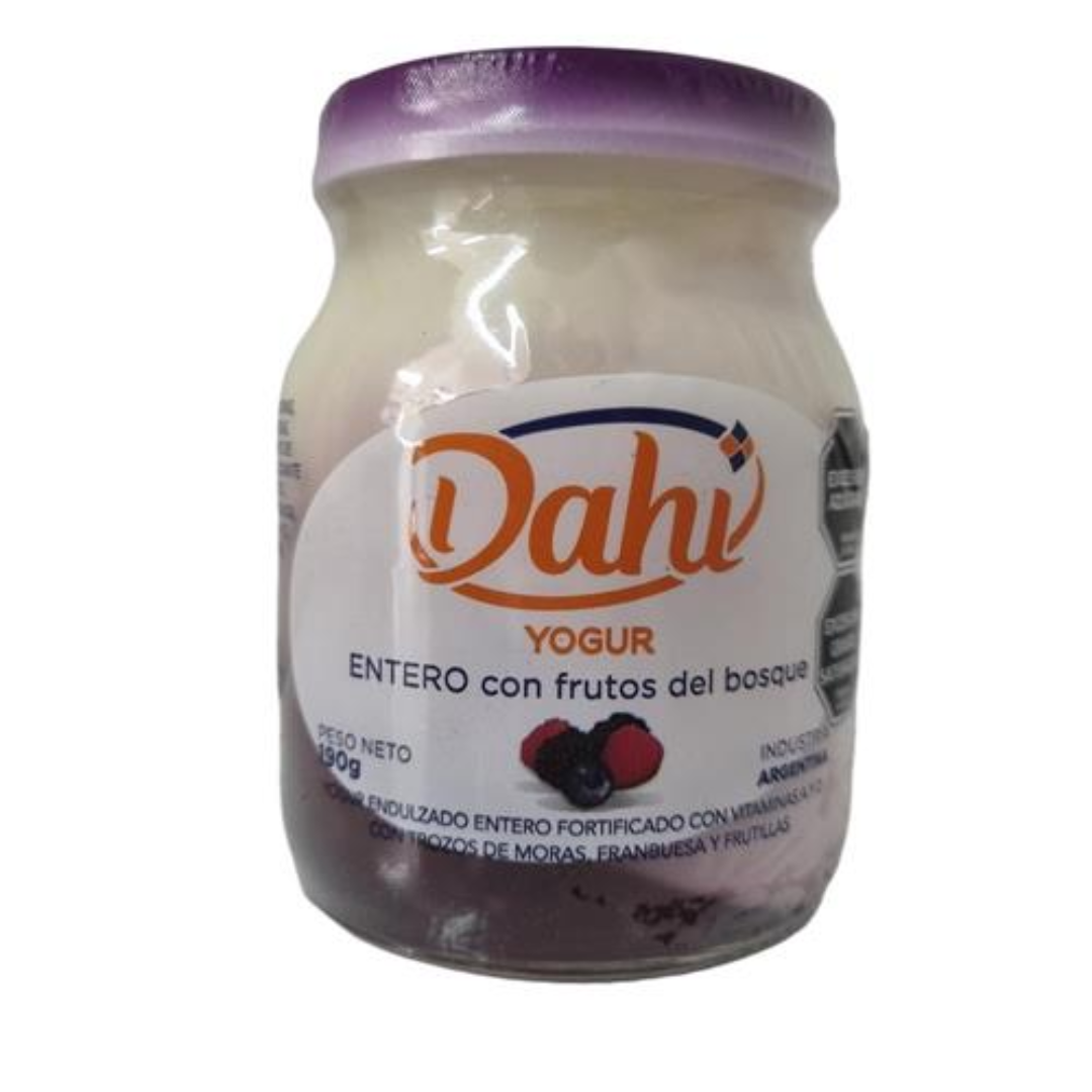 Yogur Endulzado Entero Con Frutos Del Bosque Dahi 190gr