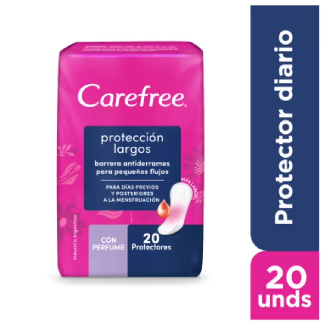 Protectores Diarios Carefree Proteccion Largos x20un