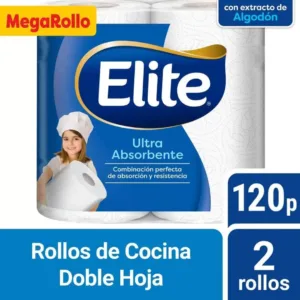 Rollo Cocina Elite Ultra x 120 Paños x 2un