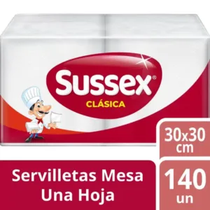 Servilletas Sussex Familiar Blanca x 140Un