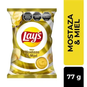 Papas Fritas Lays Sabor Mostaza y Miel 77g