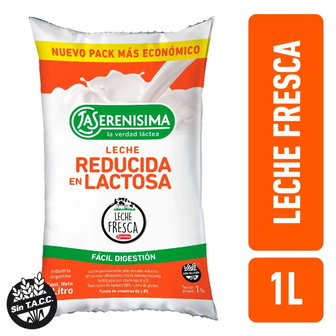 Leche Reducido En Lactosa La Serenisima 1L