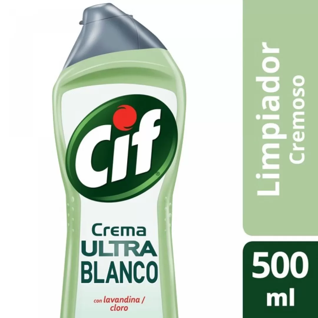 Limpiador Cif Crema Ultra Blanco C/Lavanda 500ml