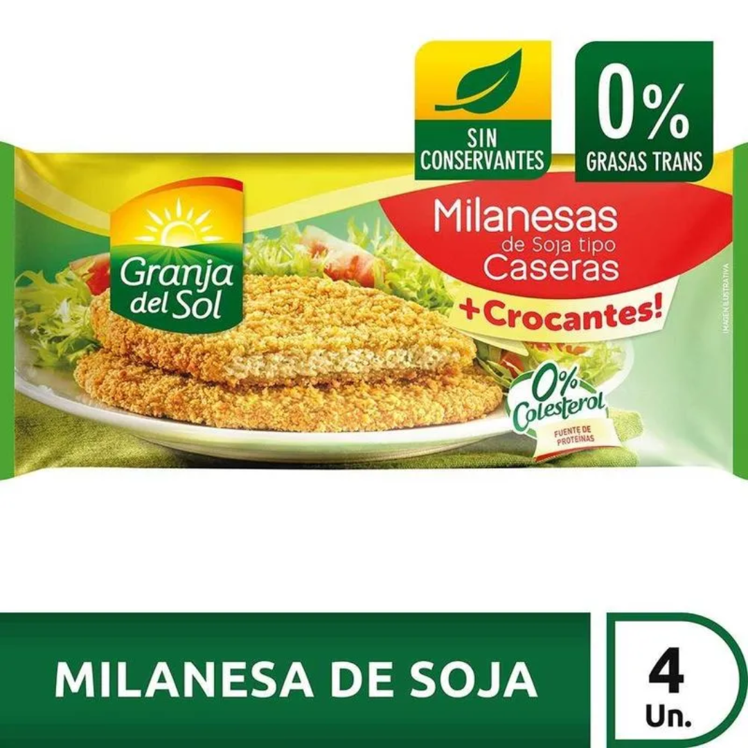 Milanesa de Soja Granja del Sol Casera 4und 330gr