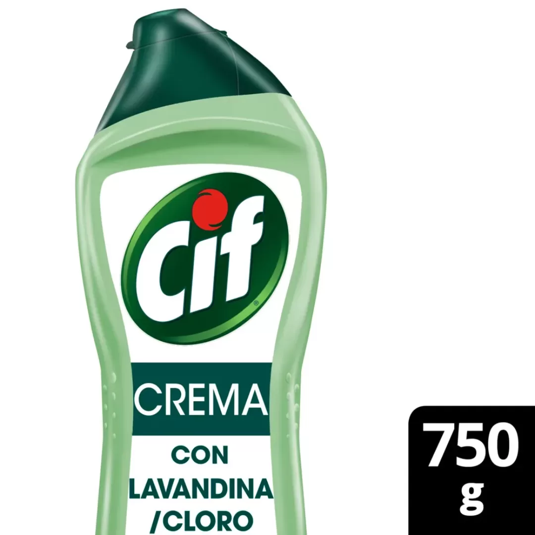 Limpiador Cif Cremoso con Lavandina y Cloro 750ml