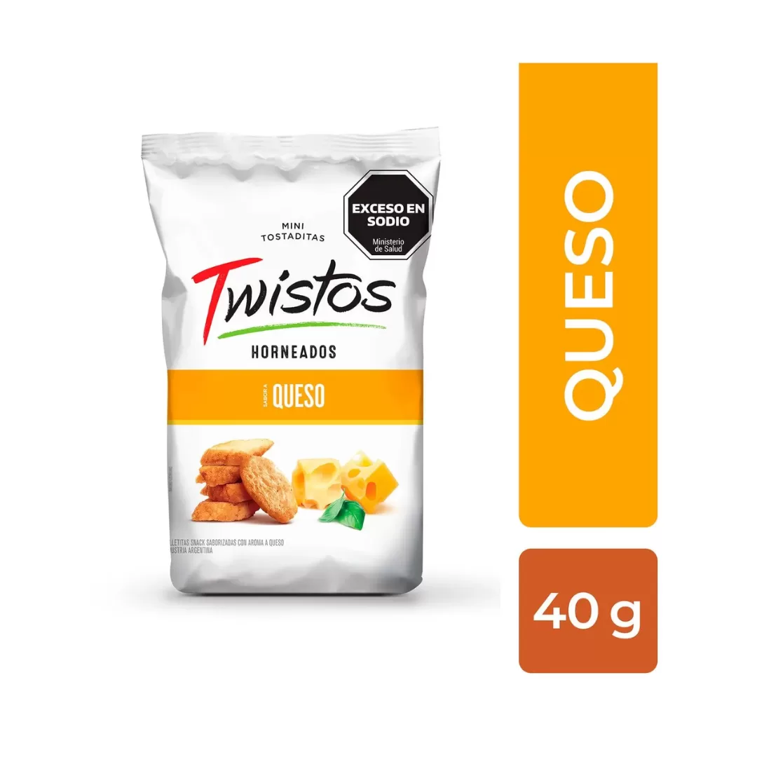 Mini tostaditas Twistos De Queso 40gr