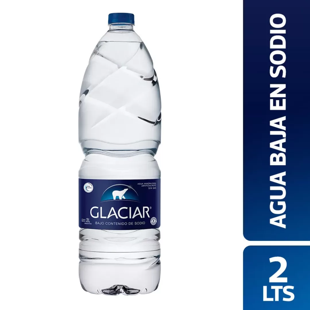 Agua Mineralizada Sin Gas Glaciar 2 L