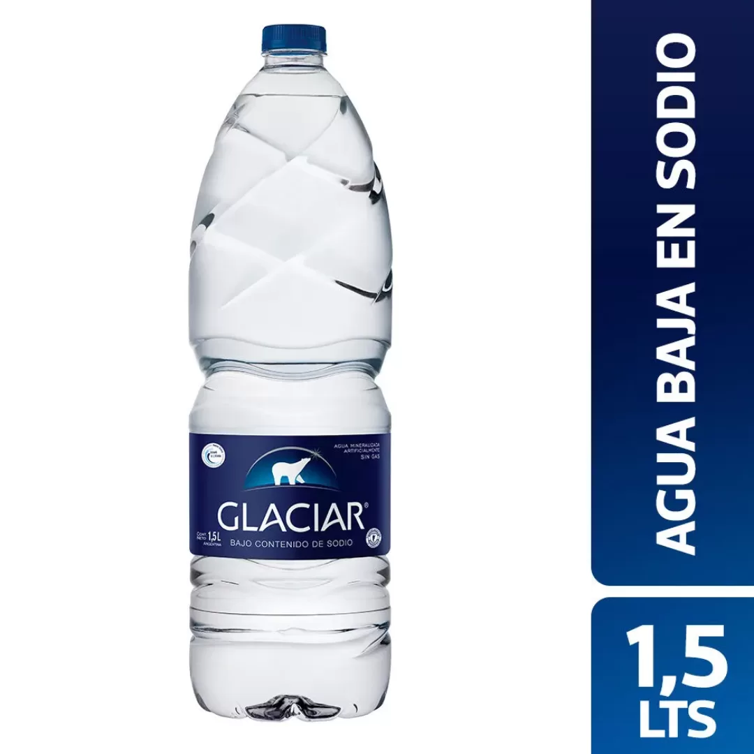 Agua Mineralizada Artificialmente Sin Gas Glaciar 1.5 L