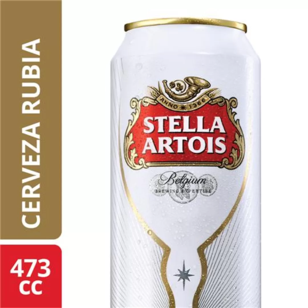 Cerveza Lager STELLA ARTOIS Lata 473 ml