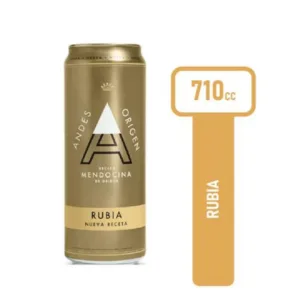 Cerveza Rubia Andes Origen 710ml