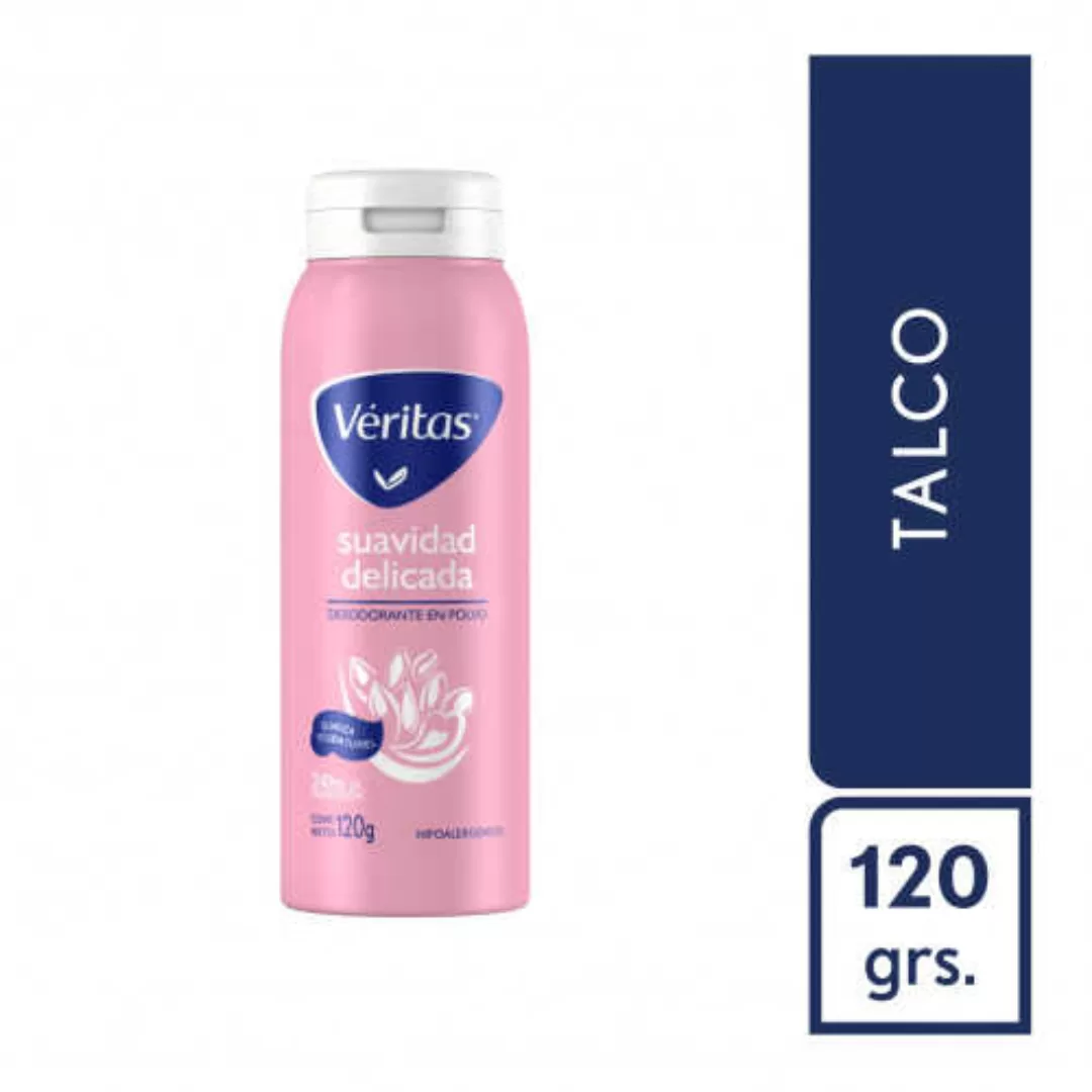 Desodorante En Polvo Veritas Suavidad Delicada 120g
