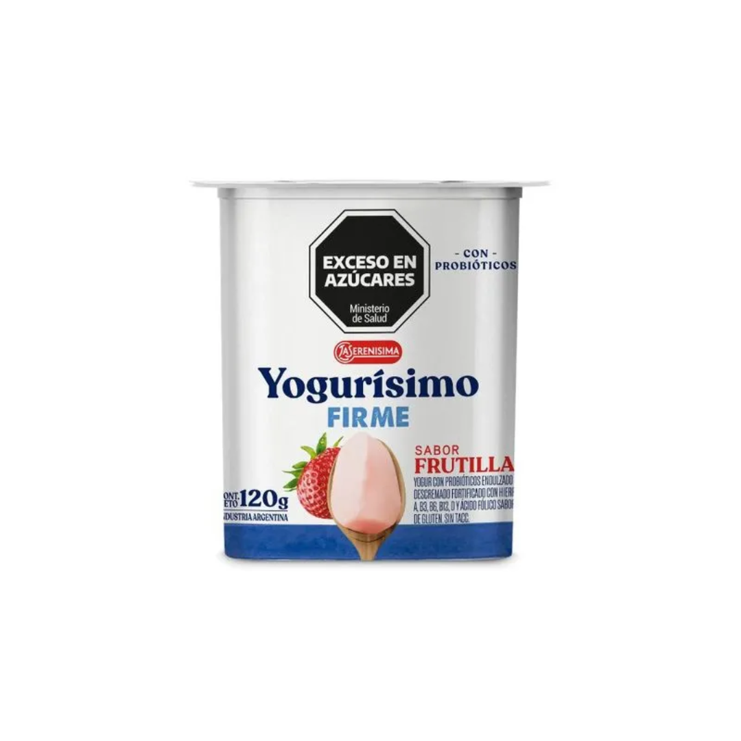 Yogur Firme Frutilla Yogurisimo 120 gr