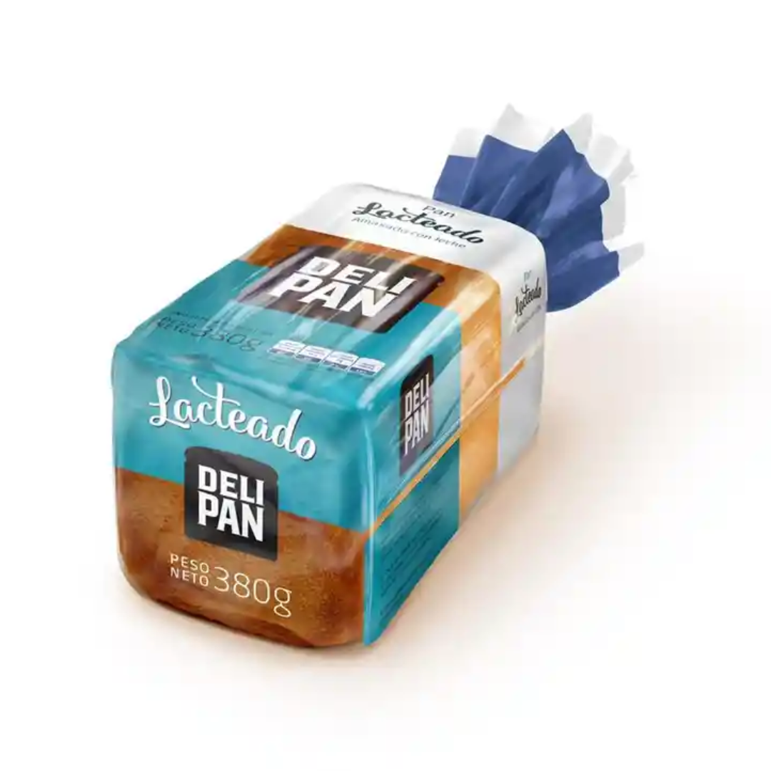 Pan de Molde Delipan Blanco Lacteado 380gr