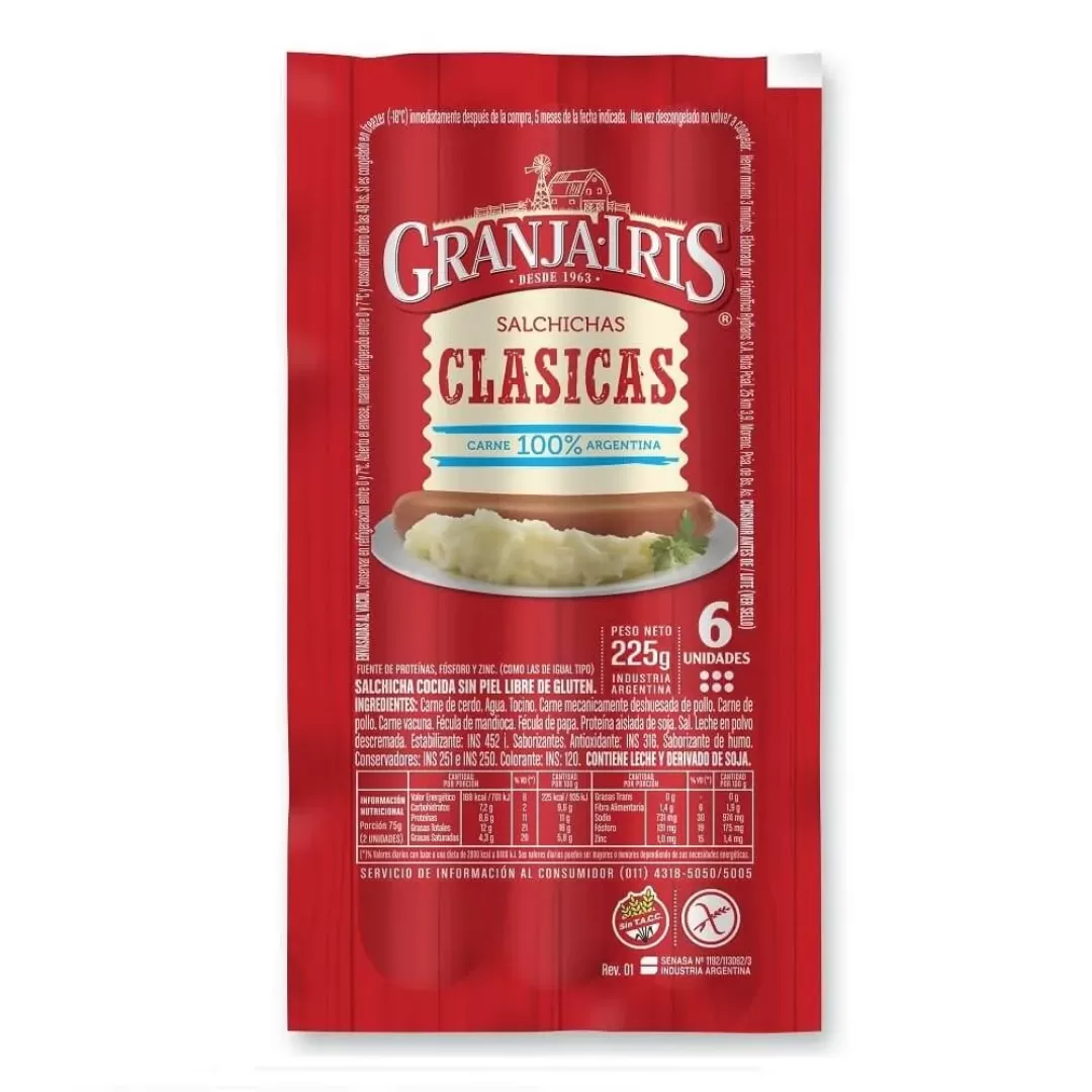 Salchichas Granja Iris Viena 6Un