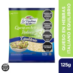 Queso En Hebras Italiano Equilibrio La Paulina 125g