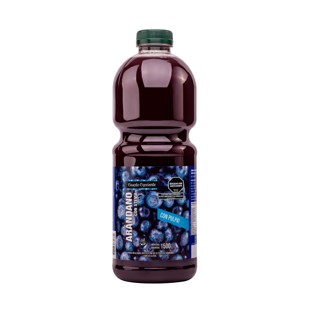 Jugo Cuarto Creciente de Arándanos con Stevia 1500ml