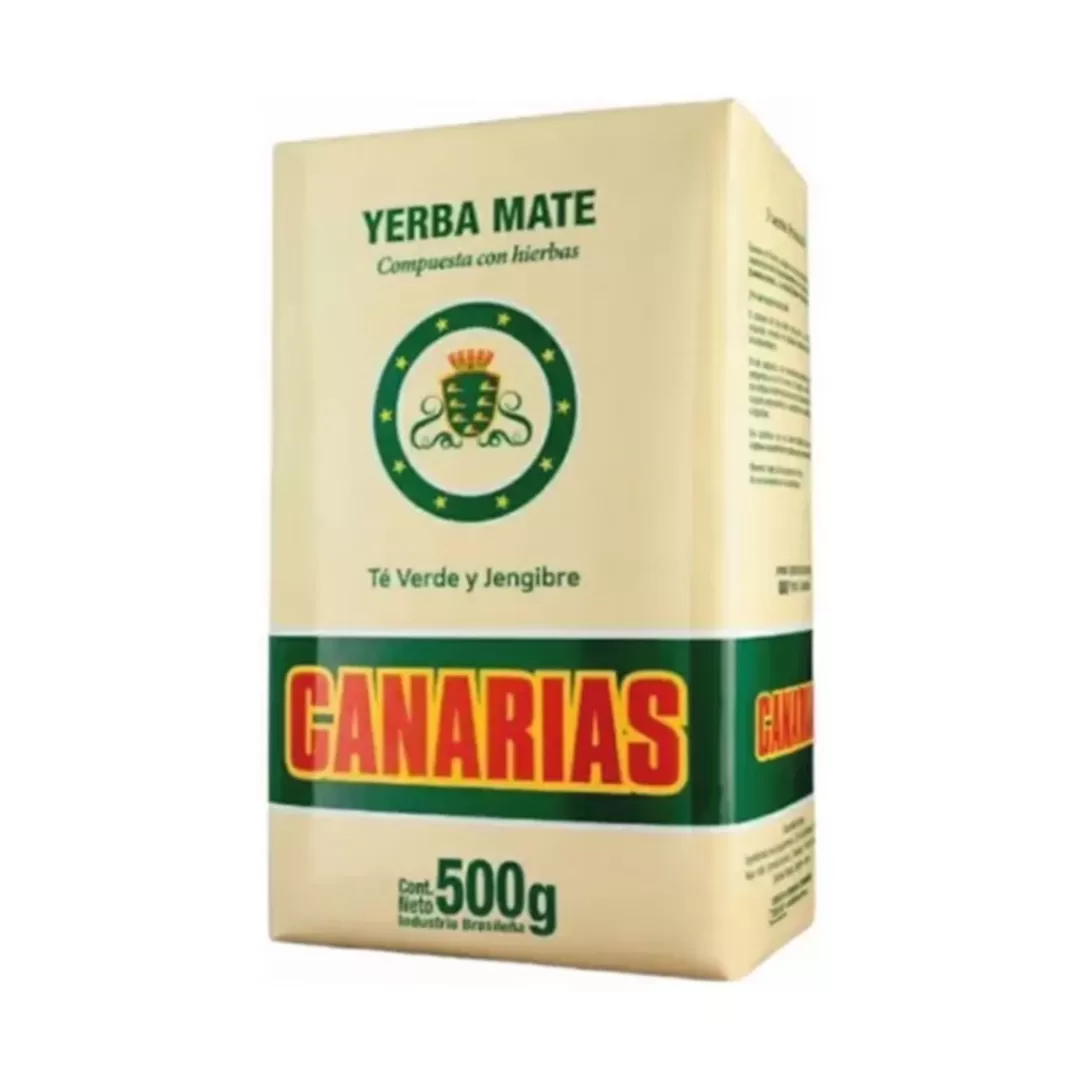 Yerba sin Palo Canarias Té Verde y Jengibre 500g