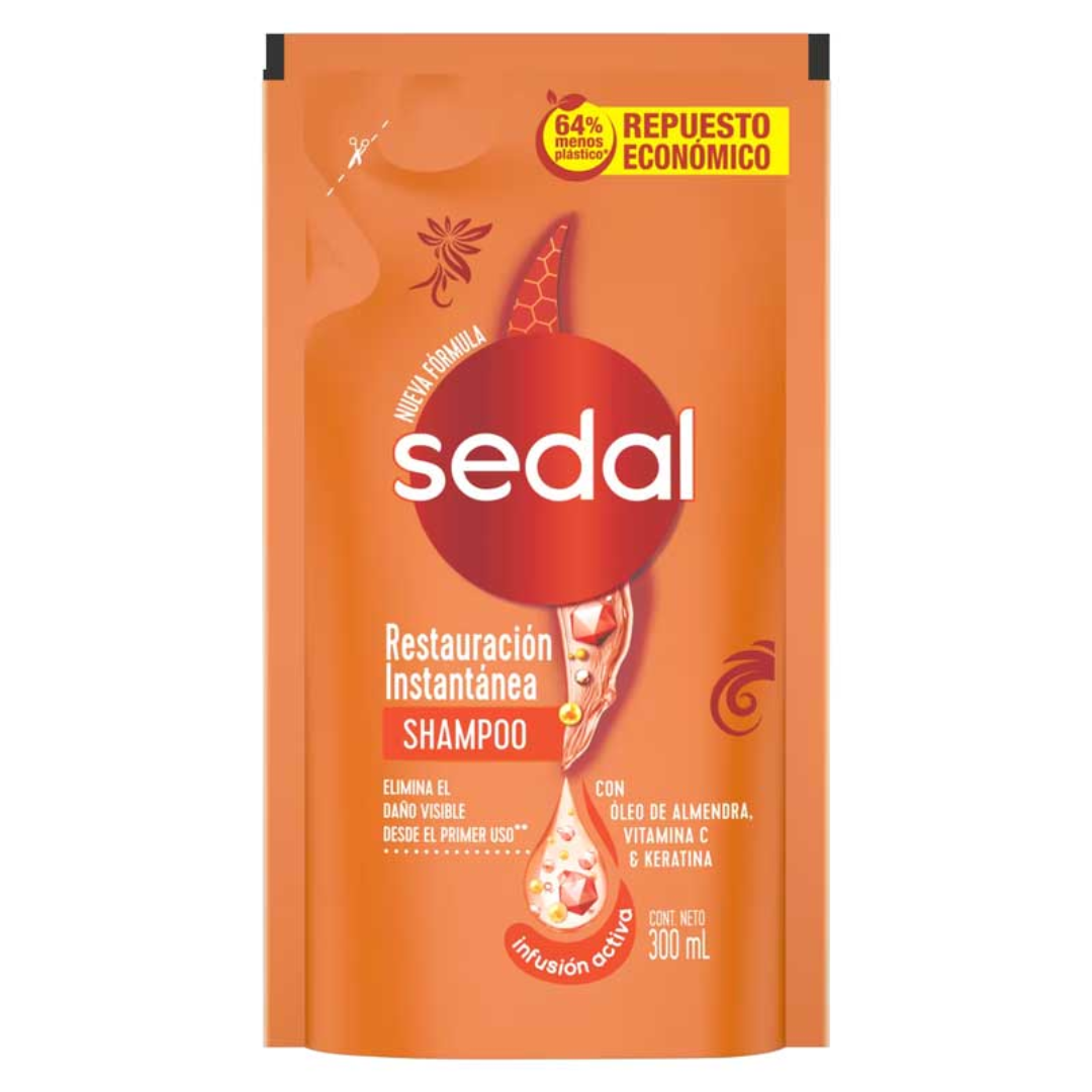 Shampoo Sedal Restauracion Instantanea Doy Pack 300ml